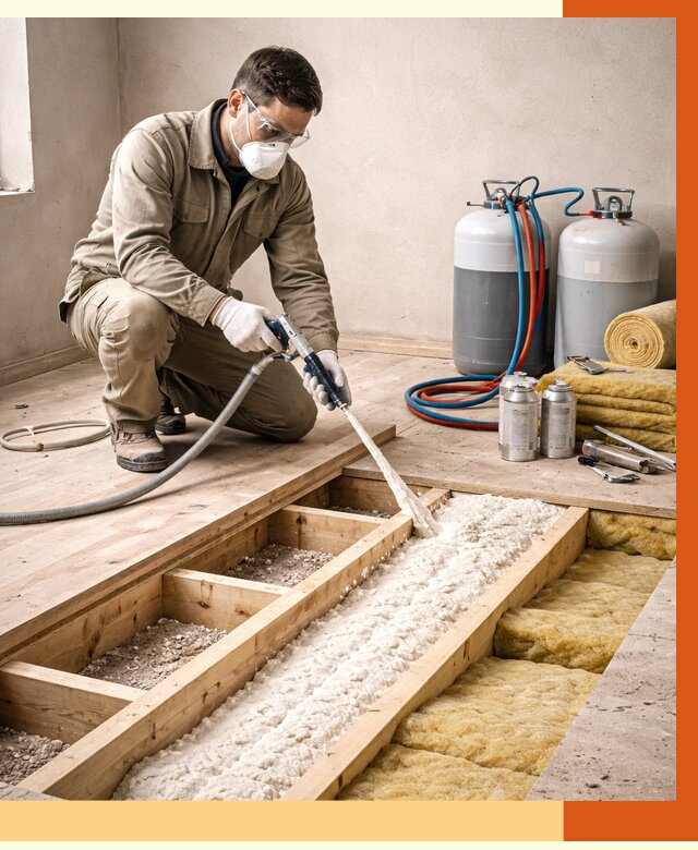 Заполнение полостей межэтажного перекрытия в Искитиме от 4281 руб. | ТепломастерСкм