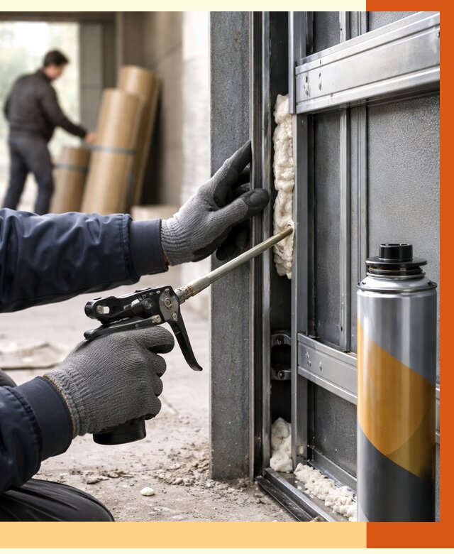 Заполнение пустот ворот в Искитиме от 4586 руб. — заливка ППУ, утепление под ключ | ТепломастерСкм