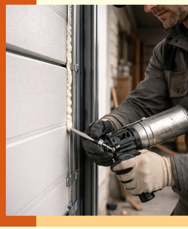 Заполнение пустот ворот в Искитиме профессионально и герметично