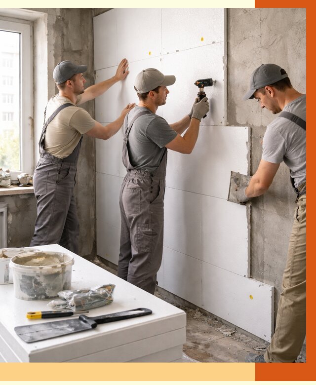 Утепление пенопластом домов и стен в Искитиме от 1886 руб. — ТепломастерСкм