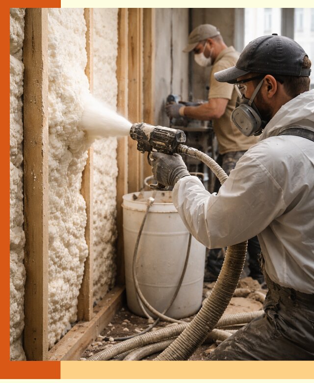 Утепление пеноизолом жилых и коммерческих объектов в Искитиме