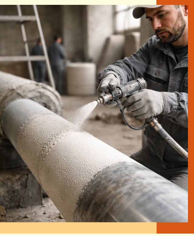 Утепление труб жидкой теплоизоляцией в Искитиме от 7644 руб. под ключ | ТепломастерСкм