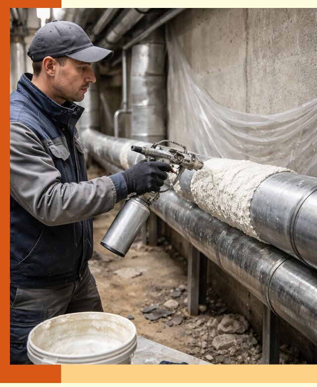 Утепление труб жидкой теплоизоляцией в Искитиме