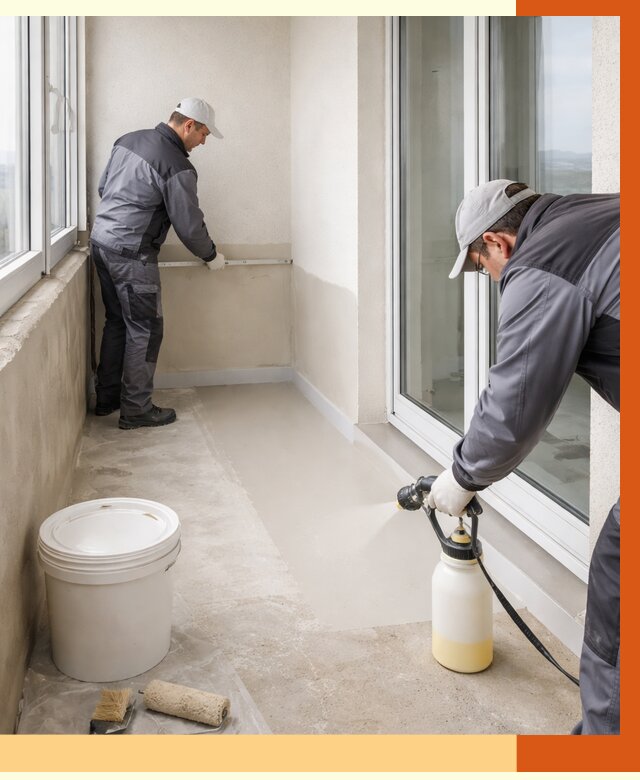 Утепление балкона жидкой теплоизоляцией в Искитиме от 5860 руб./м2 | ТепломастерСкм