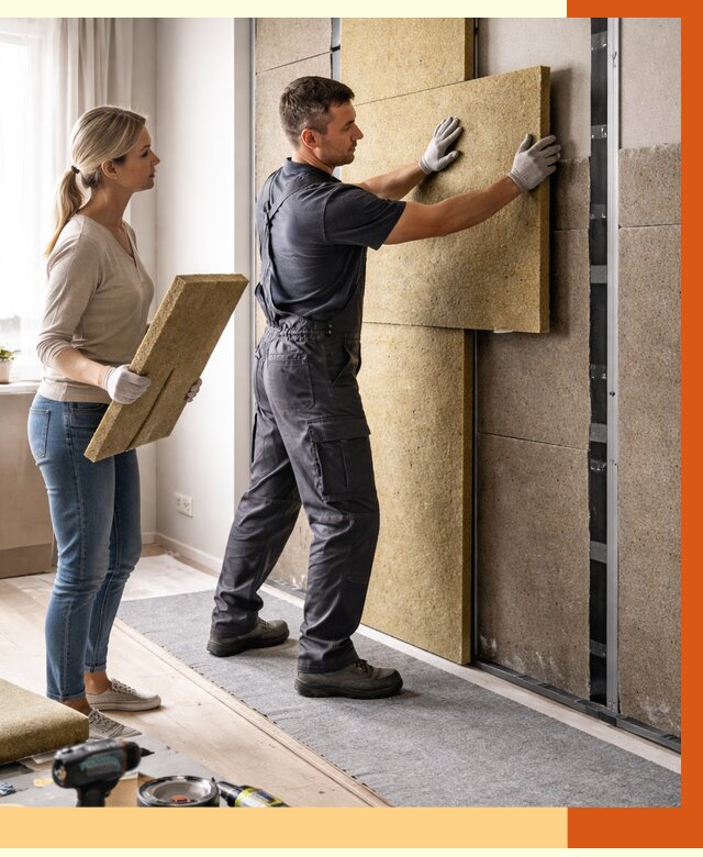 Профессиональная шумоизоляция квартиры в Искитиме от 7644 руб. за м2 | ТепломастерСкм