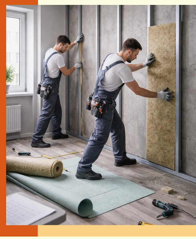 Шумоизоляция квартиры под ключ в Искитиме — профессионально и гарантированно