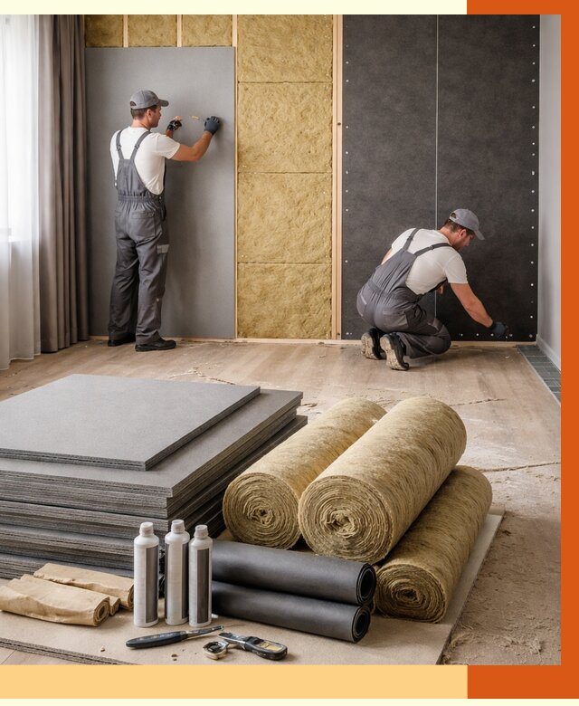 Шумоизоляция дома в Искитиме от 4586 руб/м2 — комплексная звукоизоляция под ключ | ТепломастерСкм