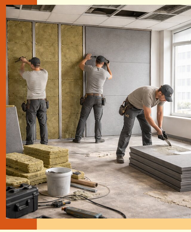 Профессиональная шумоизоляция офисов в Искитиме для комфорта сотрудников