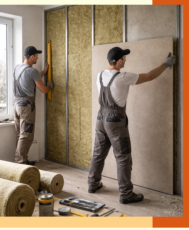 Шумоизоляция стен в Искитиме от 4586 руб/м2 — звукоизоляция стен под ключ | ТепломастерСкм