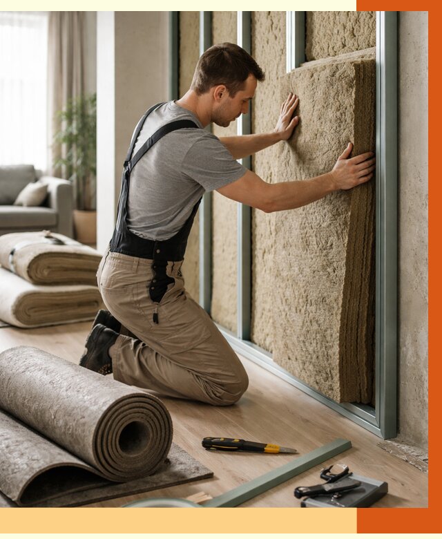 Шумоизоляция перегородок в Искитиме от 1682 руб. за м2 — ТепломастерСкм