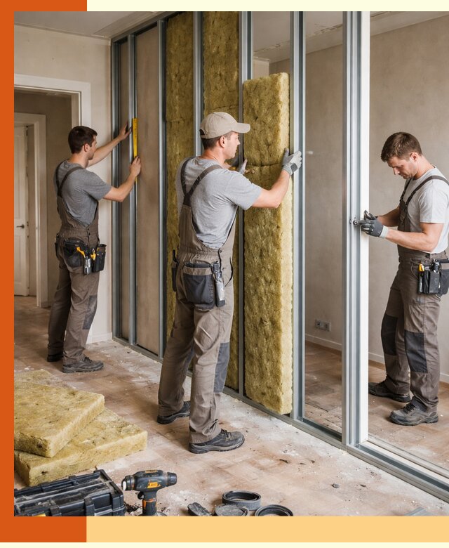 Шумоизоляция межкомнатных перегородок в Искитиме эффективно и надёжно