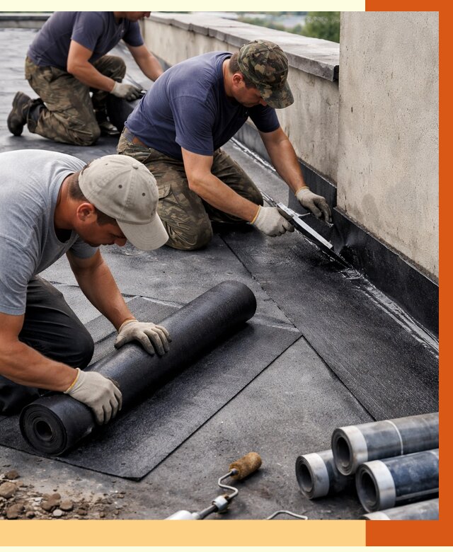 Гидроизоляция кровли в Искитиме от 4586 руб. — профессиональная гидроизоляция крыши | ТепломастерСкм