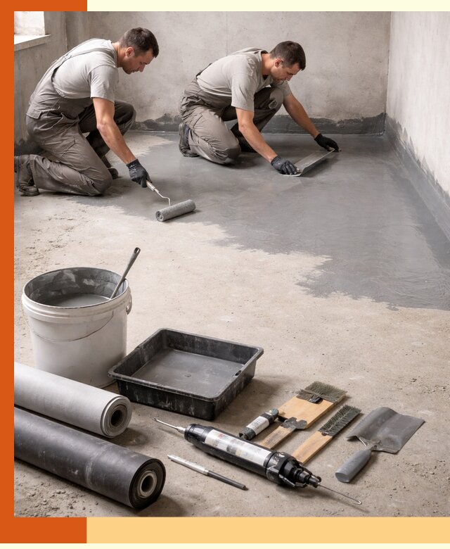 Гидроизоляция пола в Искитиме — надежная защита от влаги и протечек