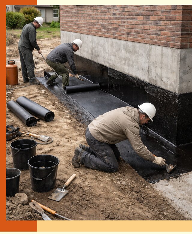 Гидроизоляция фундамента в Искитиме: надежная защита строений