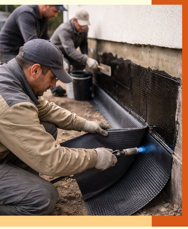 Гидроизоляция цоколя и отмостки в Искитиме от 8663 руб. — ТепломастерСкм