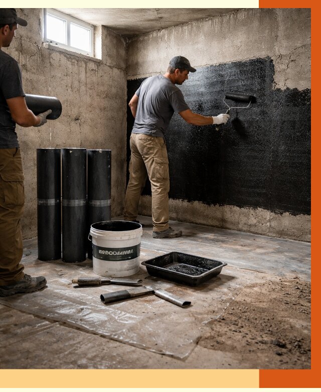 Гидроизоляция подвала в Искитиме от 3567 руб. под ключ | Профессионально — ТепломастерСкм