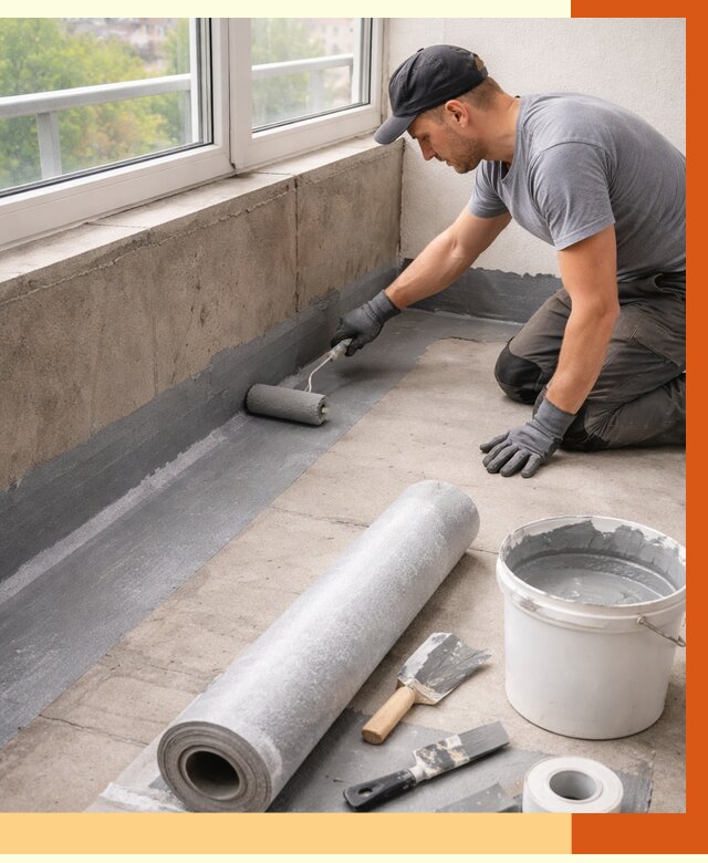 Профессиональная гидроизоляция балкона в Искитиме от 4281 руб. | ТепломастерСкм