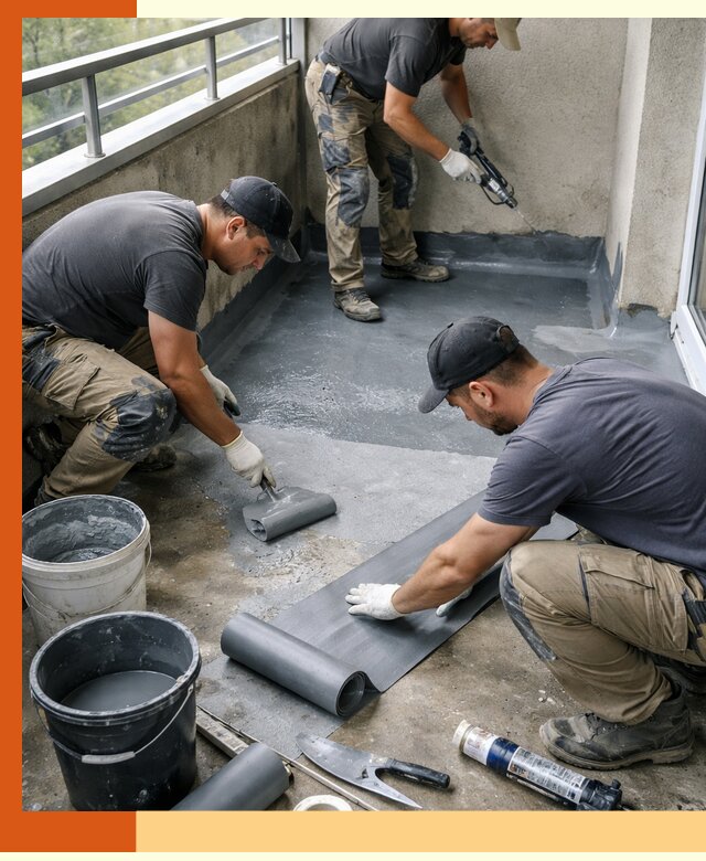 Гидроизоляция балкона в Искитиме: надежная защита от протечек