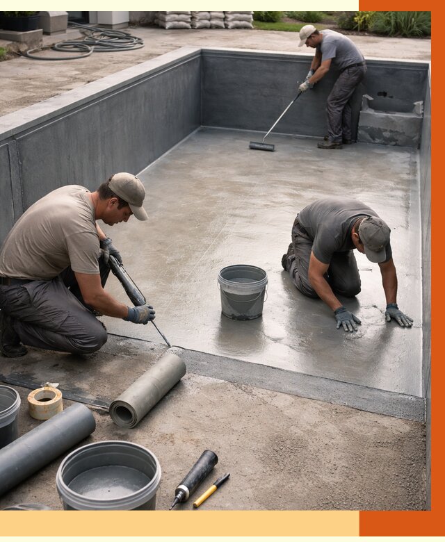 Профессиональная гидроизоляция бассейна в Искитиме от 6625 руб. за м2 | ТепломастерСкм