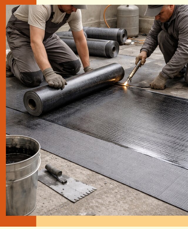 Монтаж гидроизоляционной мембраны в Искитиме для зданий и конструкций